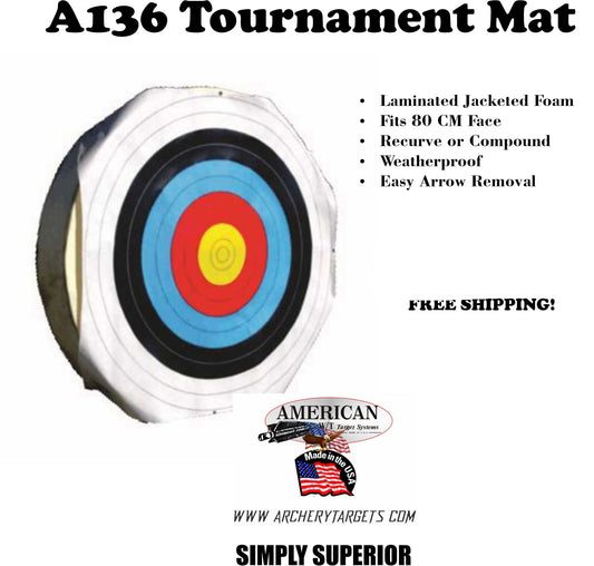 A136 36" Diameter Tournament Mat