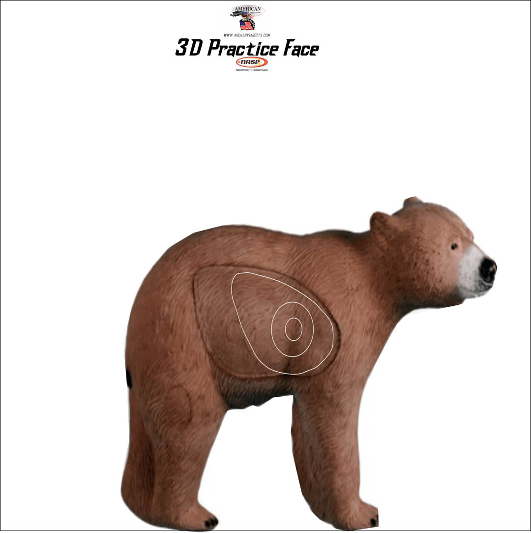 Set of Practice NASP Animal Target Tough Target Faces