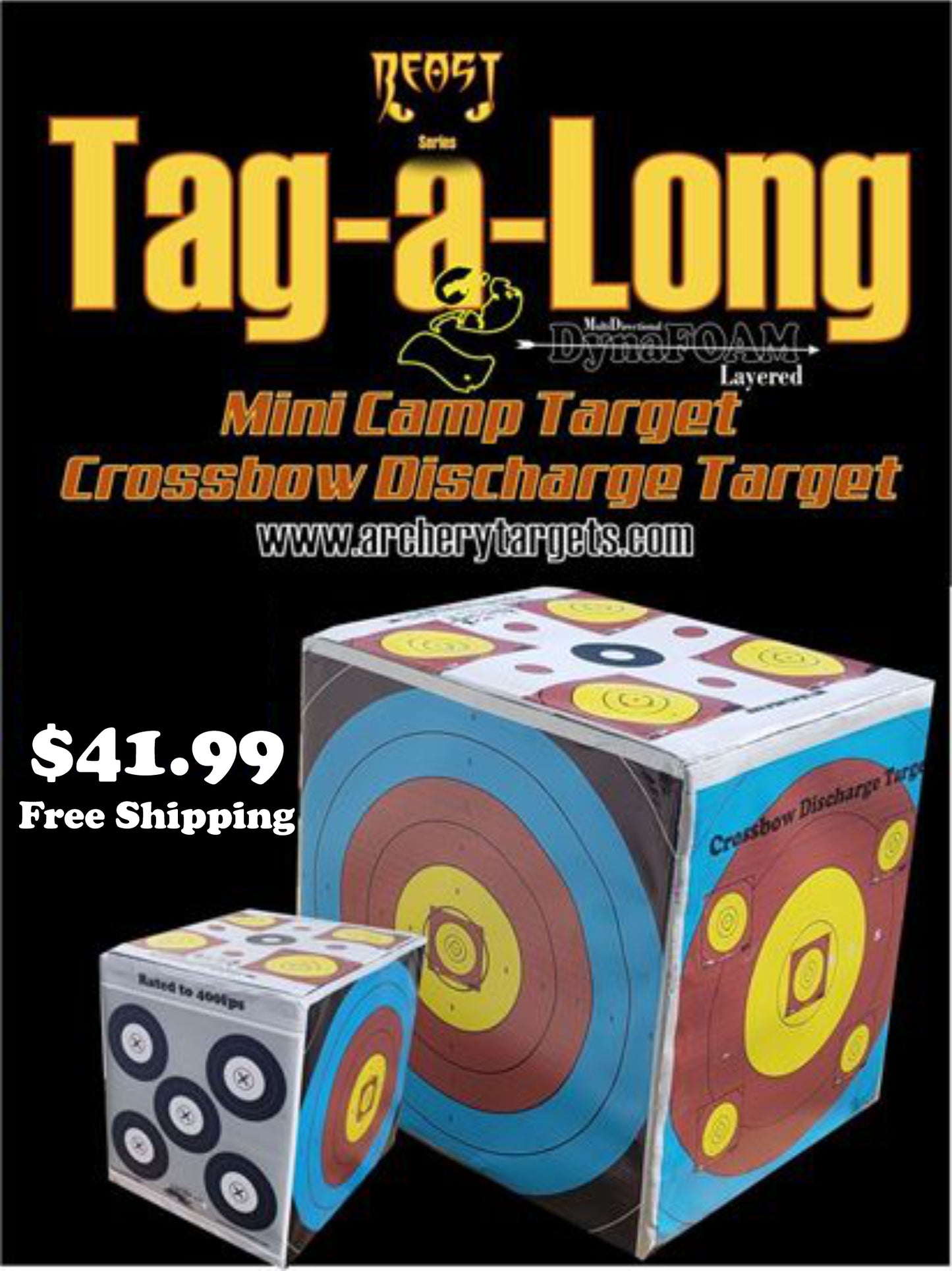 Tag a Long Crossbow Discharge/Bow Mini Target!! (BHTG12)
