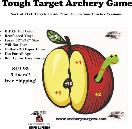 5 Pack Apple Game Tough Target