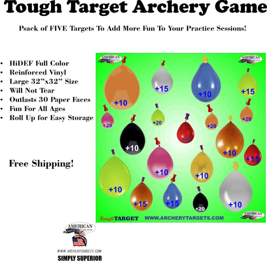 5 Pack Ballon Game Tough Target