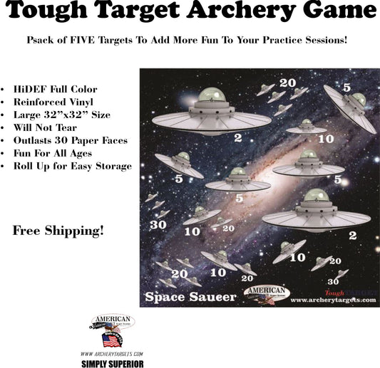 5 Pack UFO Game Tough Target