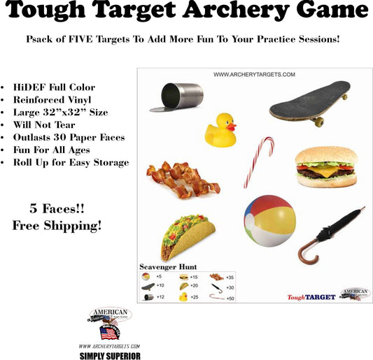 5 Pack Scavenger Game Tough Target