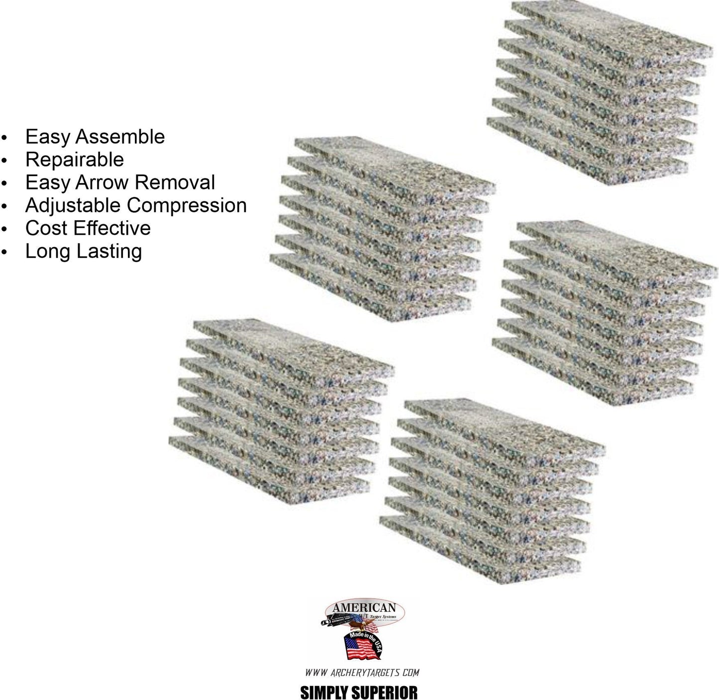 Bulk MDL DynaFOAM Build Five Range Targets EAST of Mississippi FREE SHIPPING