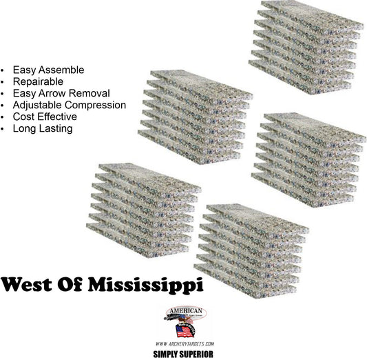 Bulk MDL DynaFOAM Build Five Range Targets WEST of Mississippi FREE SHIPPING