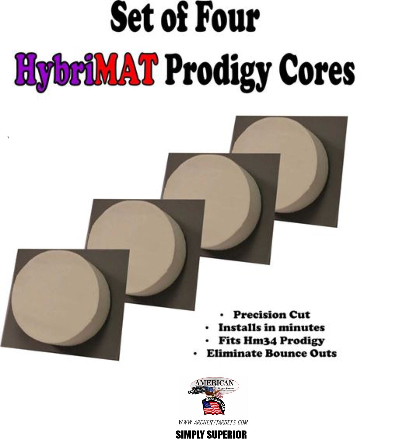 Four HM34 Center Cores