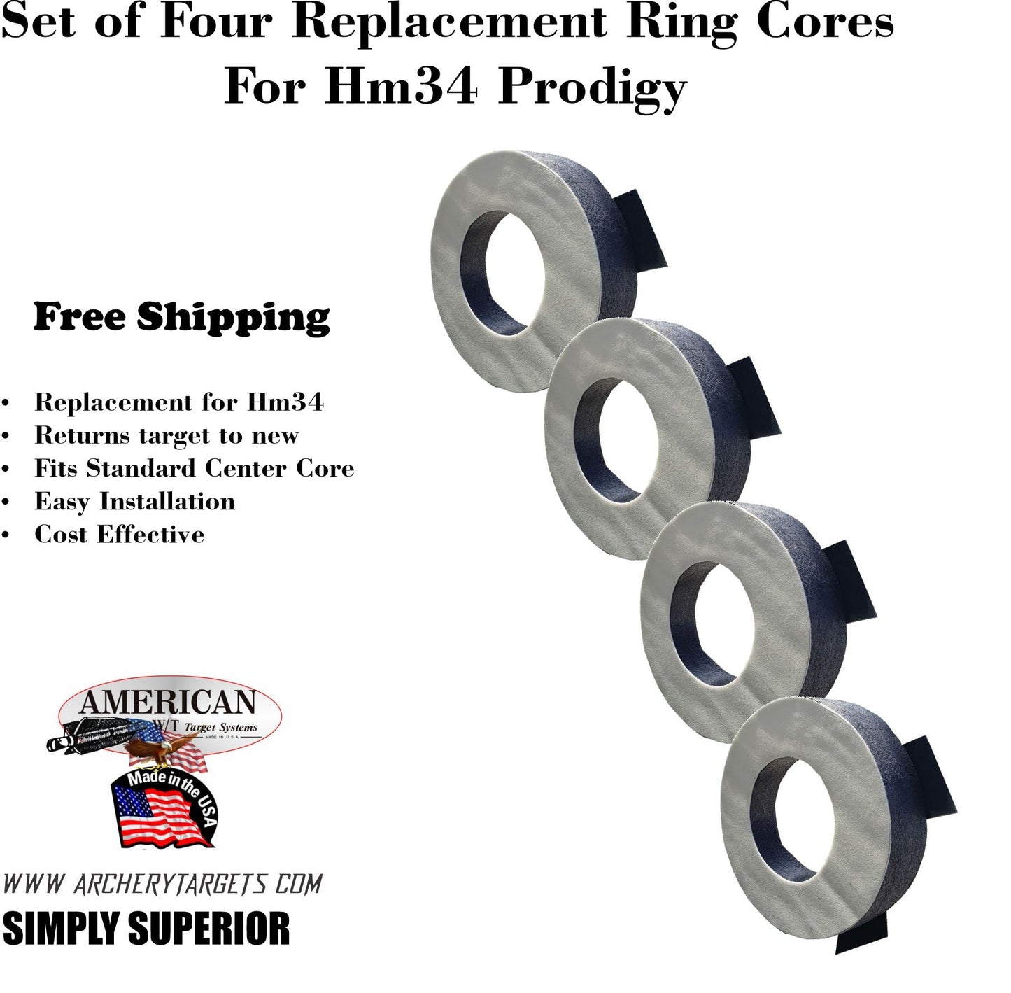 Set of Four "Donut" Ring Cores for HM34 Prodigy