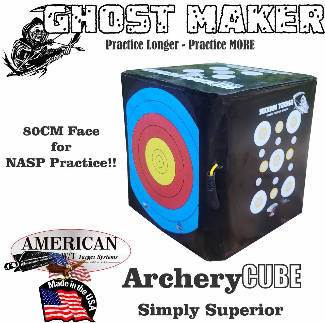 Ghost Maker Hybrid Practice Cube field point target