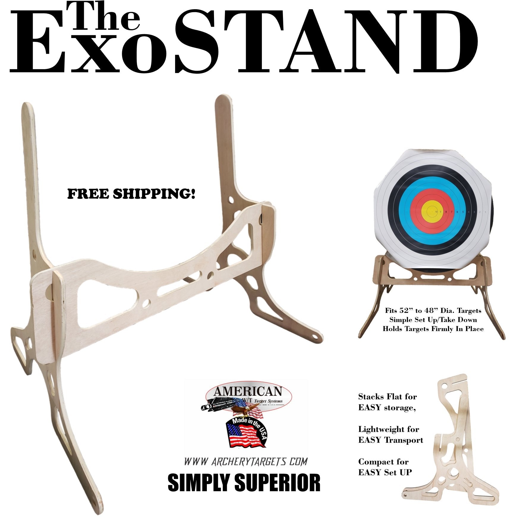 The EXOStand Competition Mat Stand – American Whitetail Targets