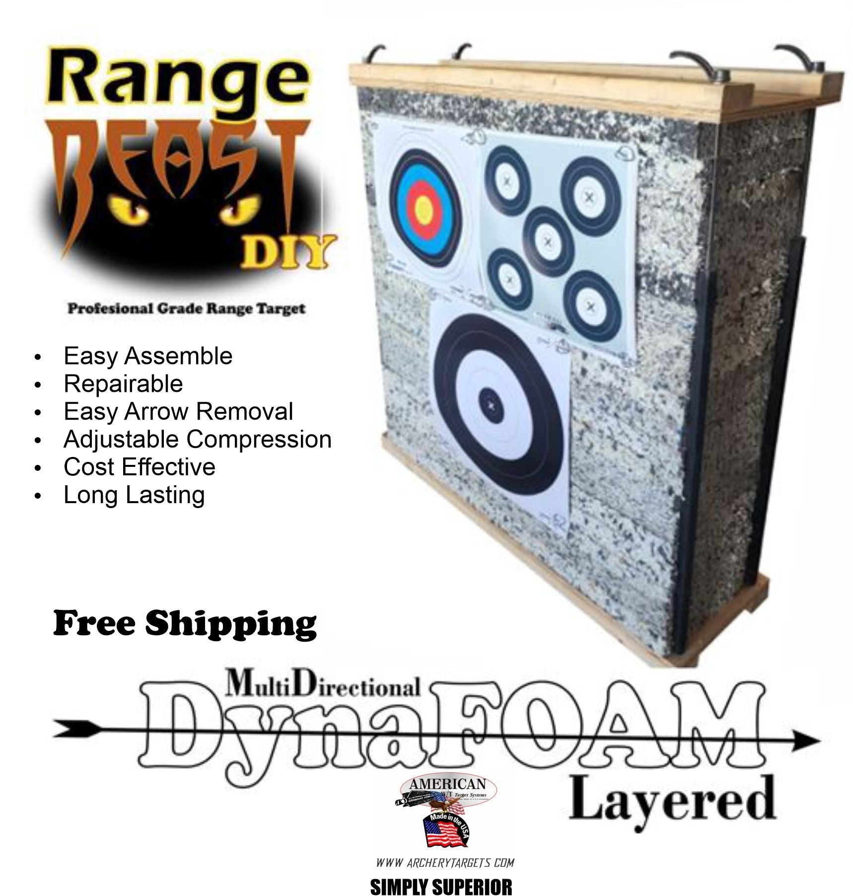 Range Target Ripped Range Beast DIY Range Target – American Whitetail Targets