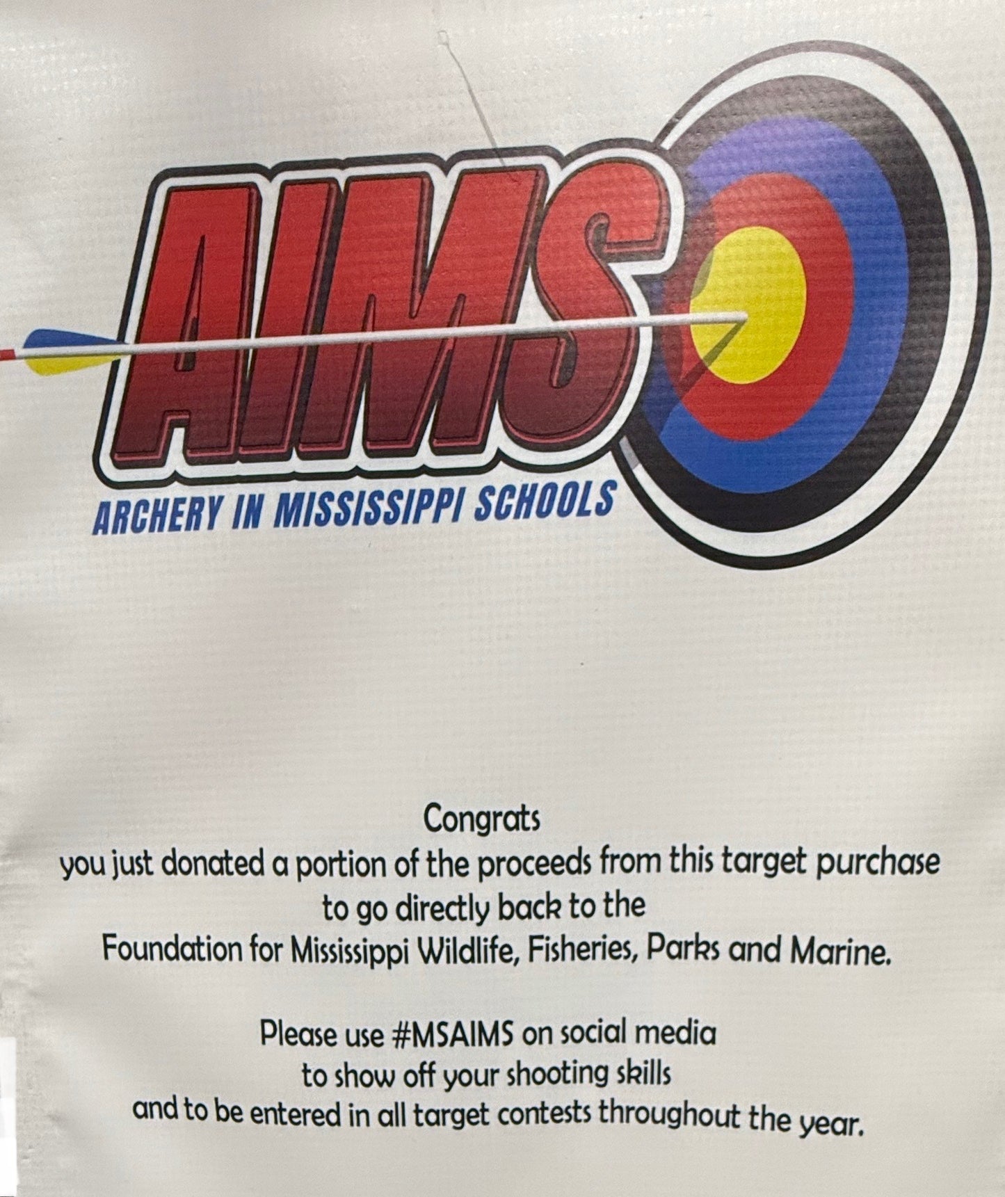 SCHOOL PRACTICE MAT 38 (OFFICIAL AIMS PROGRAM TARGET)