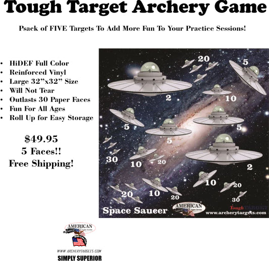 5 Pack UFO Game Tough Target
