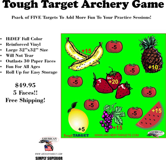 5 Pack Fruit Game Tough Target