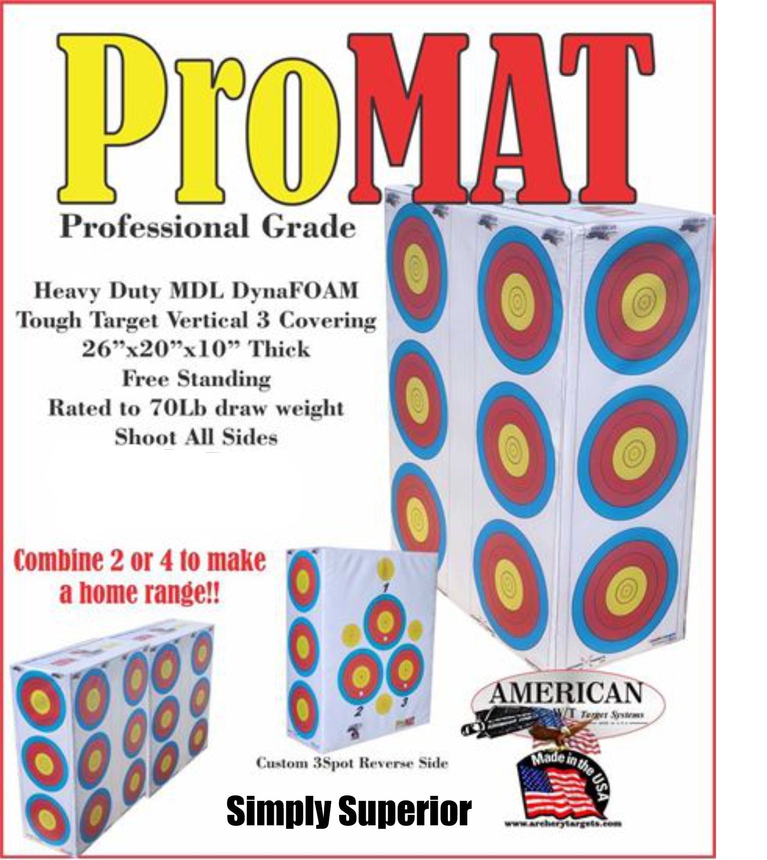 ProMAT Practice Cube – American Whitetail Targets
